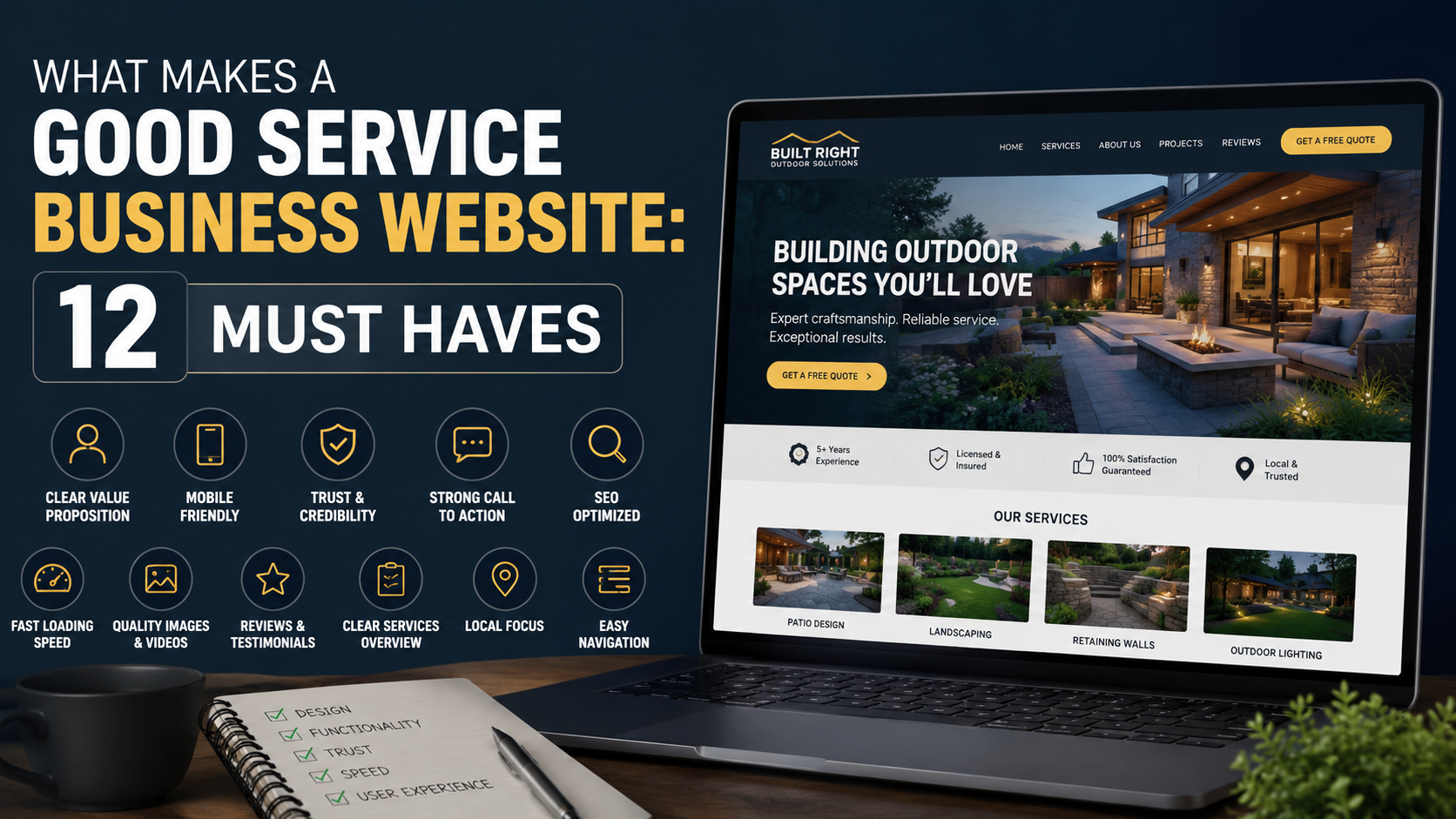 service business website